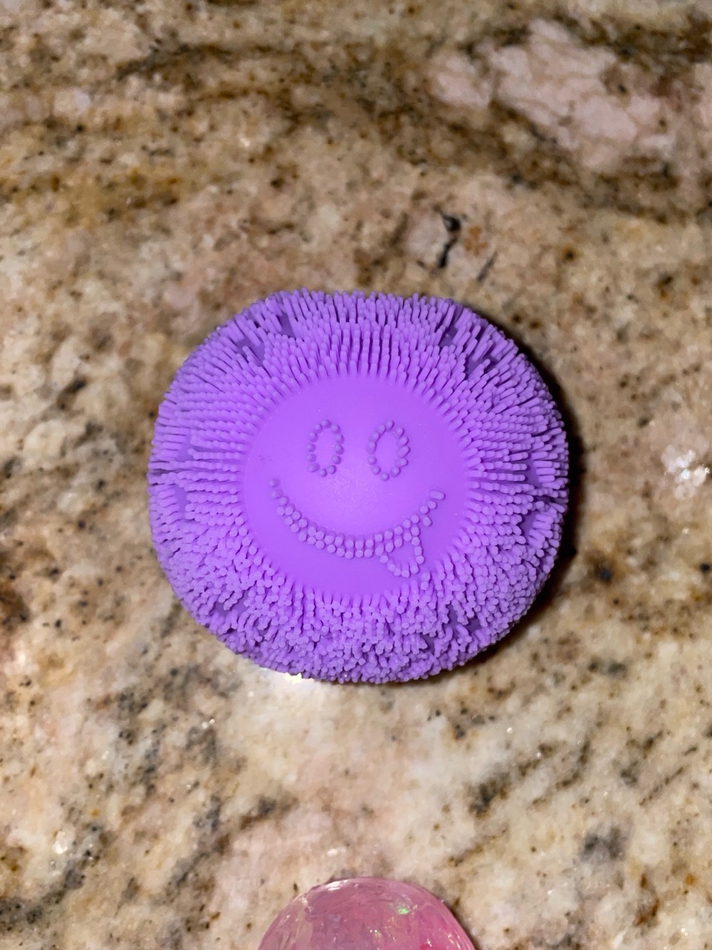 Purple Smiley Silicone Fidget Squishy Toy